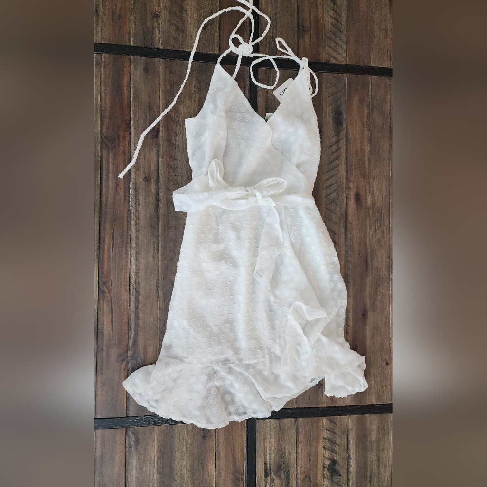 Davi & Dani white sun dress